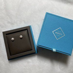 Birks 18Kt Yellow Gold Akoya Pearl Stud Earrings